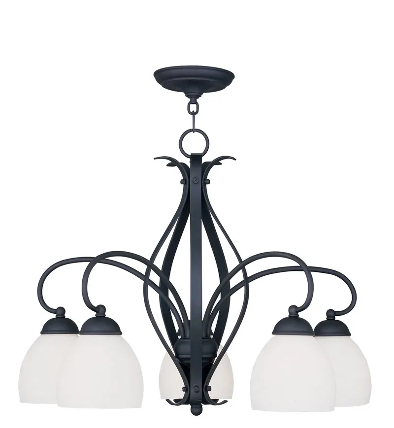 Brookside 5 Light 26 inch Black Chandelier Ceiling Light