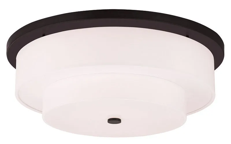 Meridian 5 Light 25.5 inch Bronze Flush Mount Ceiling Light