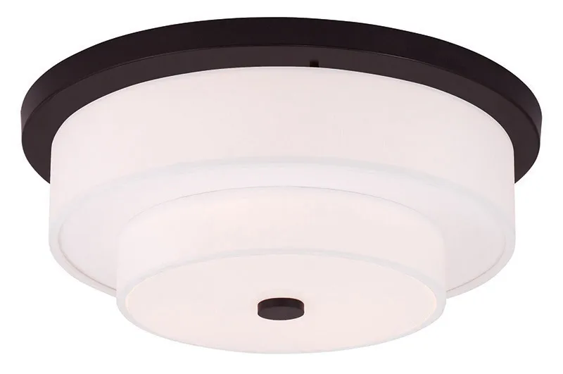 Meridian 4 Light 17.75 inch Bronze Flush Mount Ceiling Light