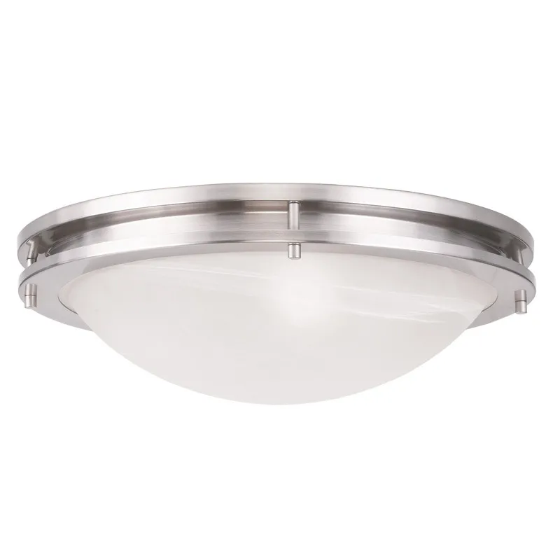 Ariel 3 Light 17 inch Brushed Nickel Flush Mount Ceiling Light