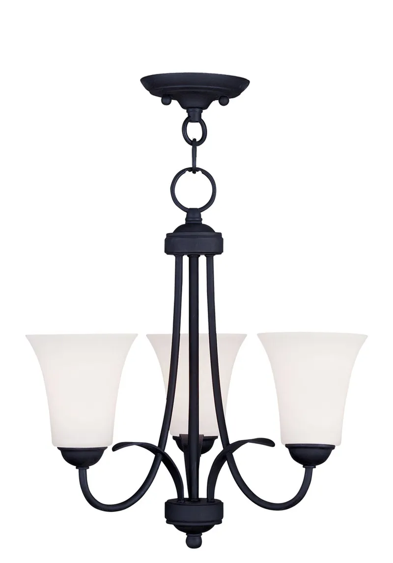 Chesterfield 4 Light 18 inch Antique White Mini Chandelier Ceiling Light