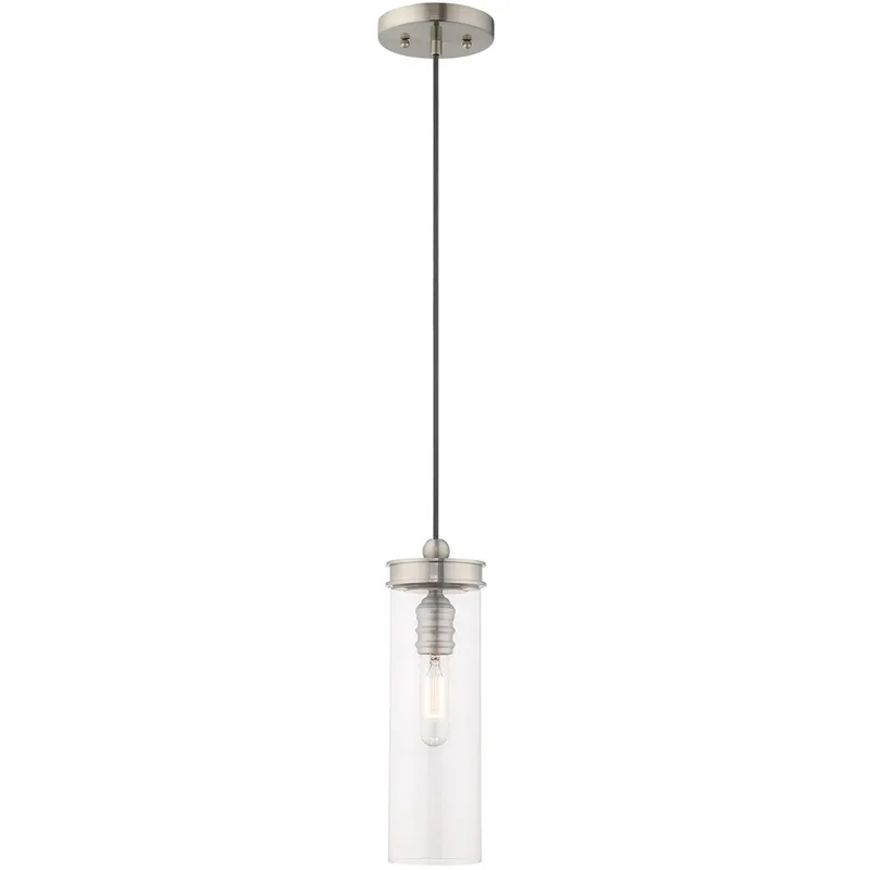 Devoe 1 Light 5.13 inch Brushed Nickel Mini Pendant Ceiling Light