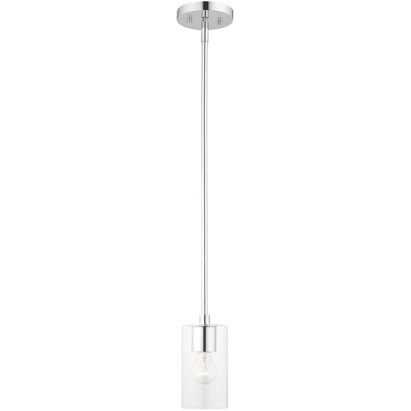 Zurich 1 Light 5 inch Polished Chrome Mini Pendant Ceiling Light