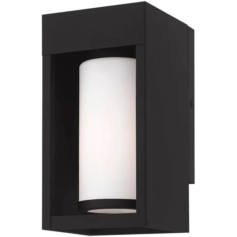 Bleecker 1 Light 9.25 inch Black Outdoor Small Wall Lantern
