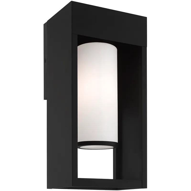 Bleecker 1 Light 7.88 inch Black Outdoor Large Wall Lantern Wall Light