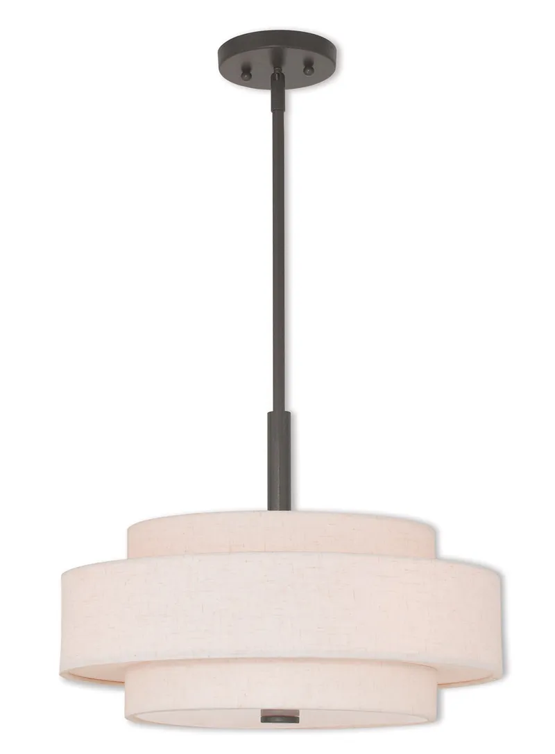 Monroe 4 Light 18 inch English Bronze Pendant Chandelier Ceiling Light
