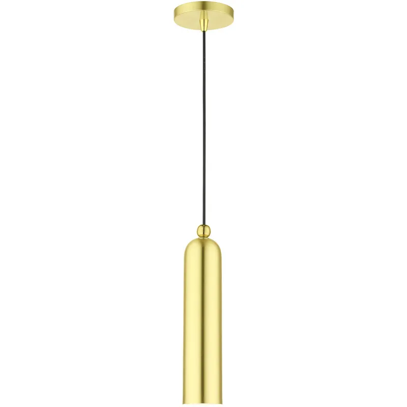Ardmore 1 Light 5.13 inch Satin Brass with Polished Brass Accents Single Pendant Ceiling Light