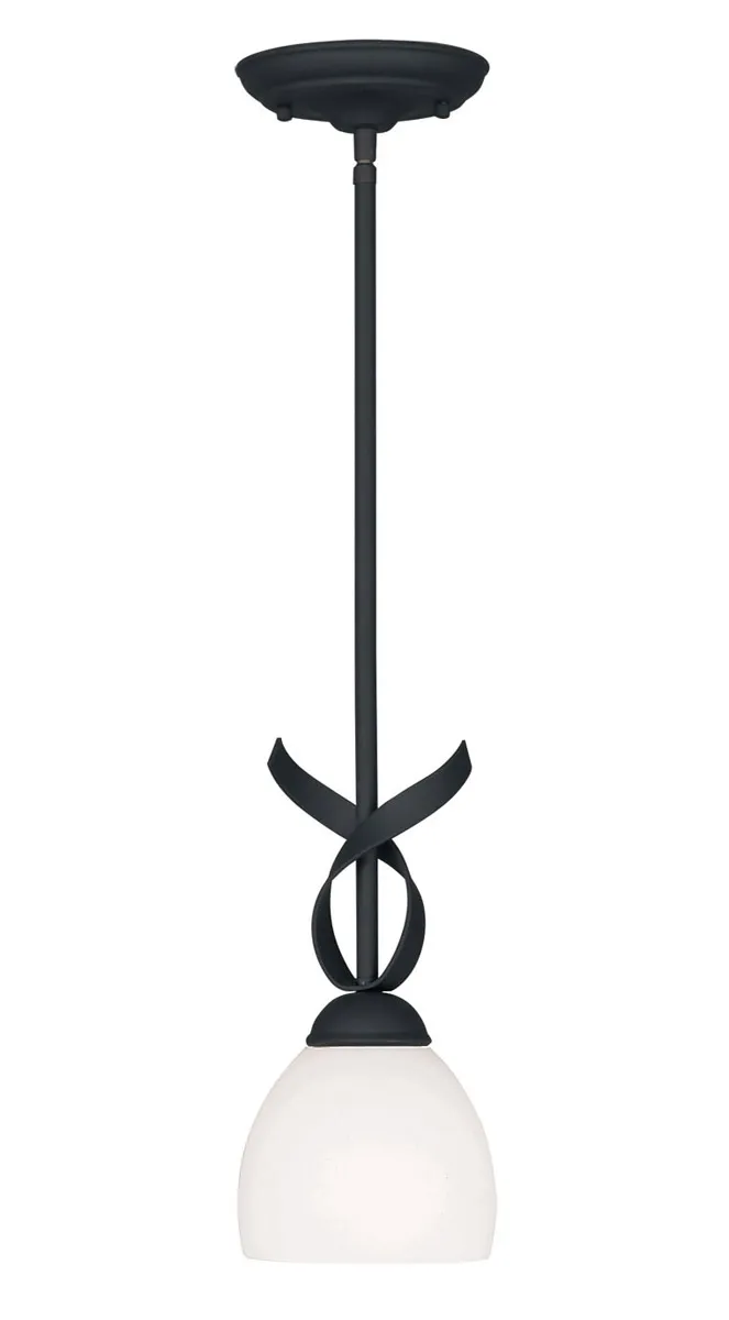 Brookside 1 Light 6 inch Black Single Pendant Ceiling Light