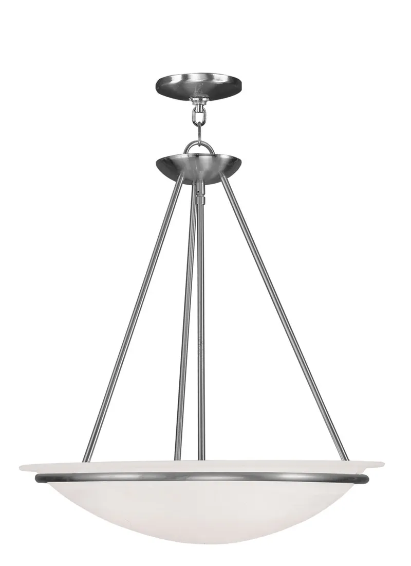 Newburgh 3 Light 20 inch Brushed Nickel Pendant Chandelier Ceiling Light