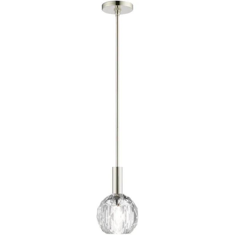 Whitfield 1 Light 6.5 inch Polished Nickel Single Pendant Ceiling Light