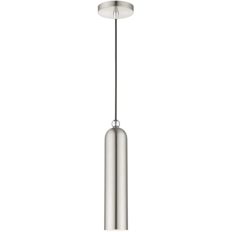Ardmore 1 Light 5.13 inch Brushed Nickel with Polished Chrome Accents Single Pendant Ceiling Light
