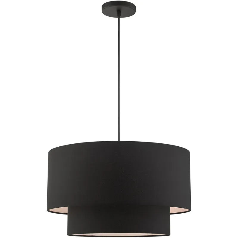 Bainbridge 3 Light 20 inch Black Pendant Ceiling Light