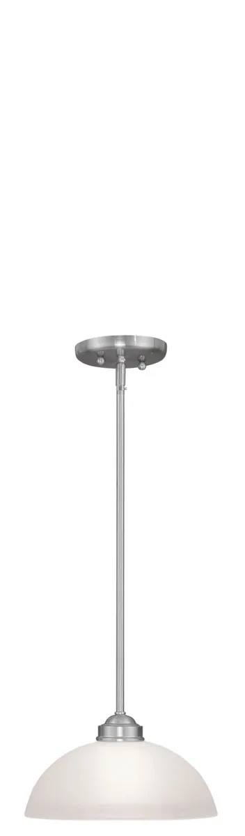 Somerset 1 Light 11 inch Brushed Nickel Single Pendant Ceiling Light