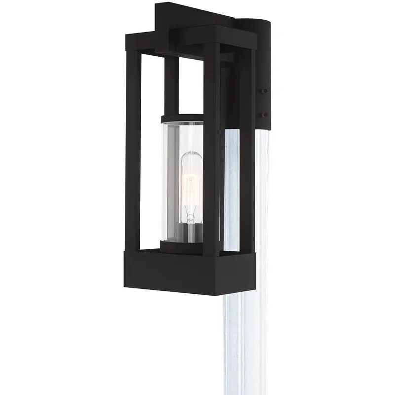 Delancey 1 Light 15.13 inch Black Medium Outdoor Post Top Lantern