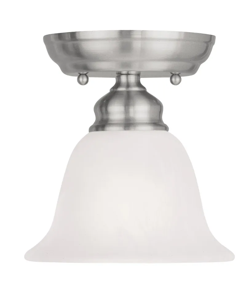 Essex 1 Light 6.25 inch Brushed Nickel Semi-Flush Ceiling Light