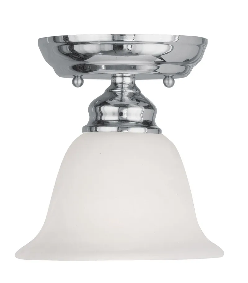 Essex 1 Light 6.25 inch Polished Chrome Semi-Flush Ceiling Light