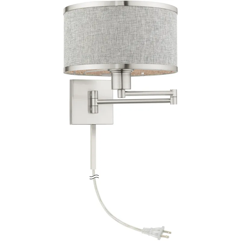 Swing Arm Wall Lamps 24 inch 100 watt Brushed Nickel Swing Arm Wall Lamp Wall Light