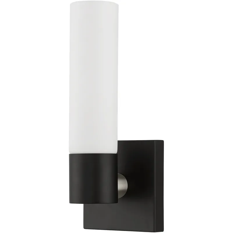 Aero 1 Light 4.5 inch Black with Brushed Nickel Accent ADA ADA Single Sconce Wall Light