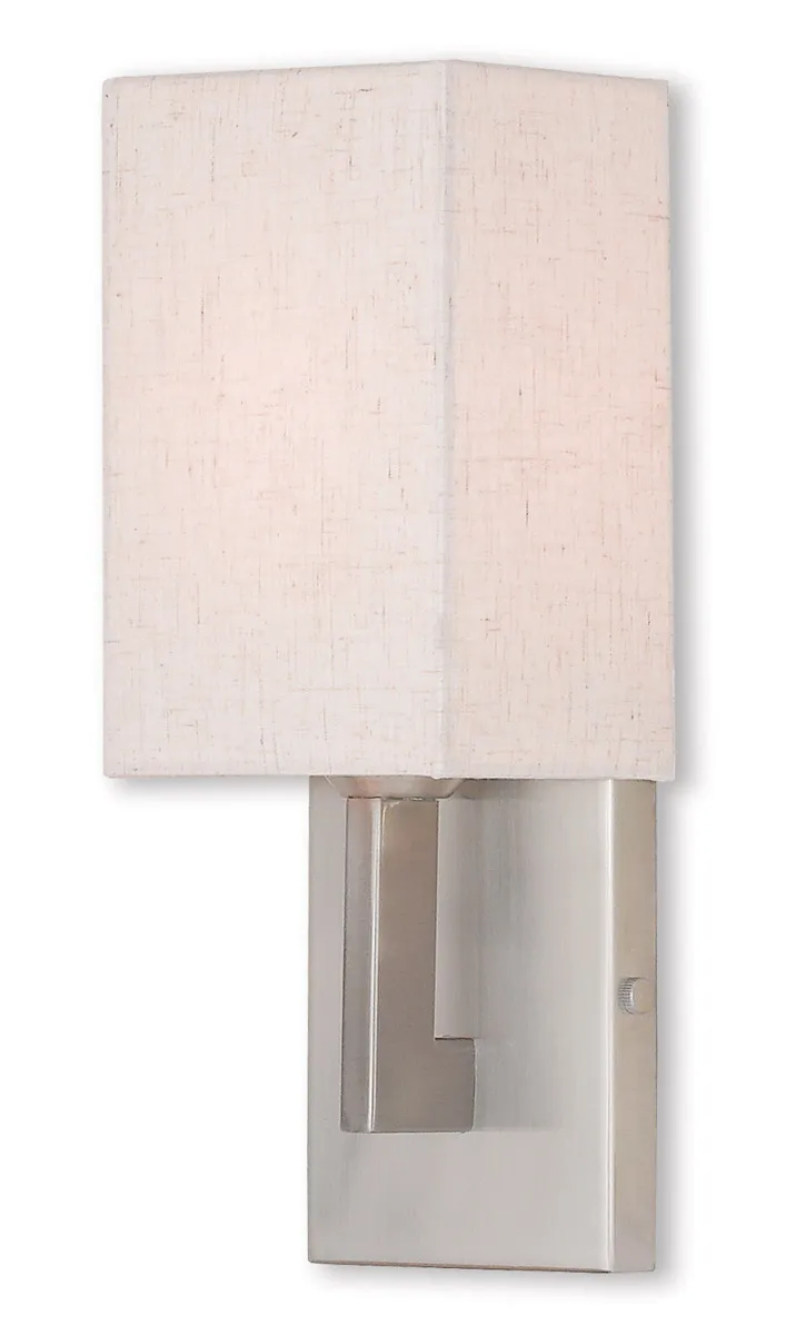 ADA Wall Sconces 1 Light 5 inch Brushed Nickel ADA ADA Sconce Wall Light