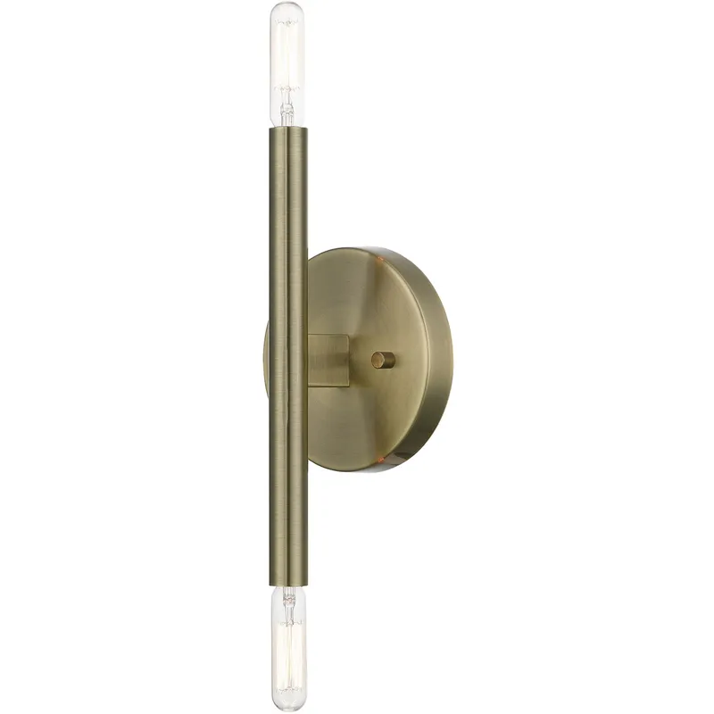 Copenhagen 2 Light 5.13 inch Antique Brass ADA ADA Sconce Wall Light