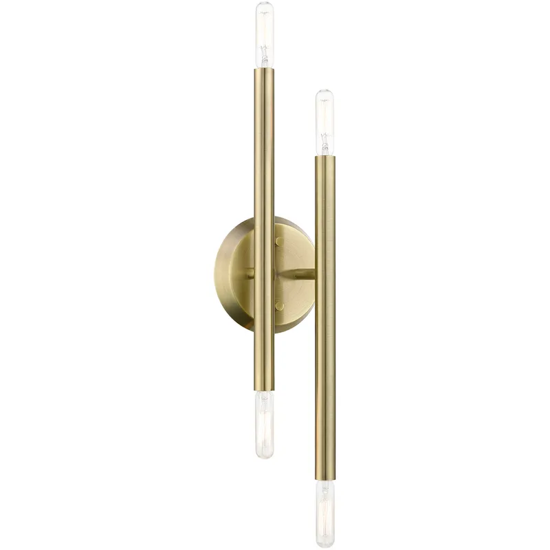 Soho 4 Light 5.13 inch Antique Brass ADA ADA Sconce Wall Light