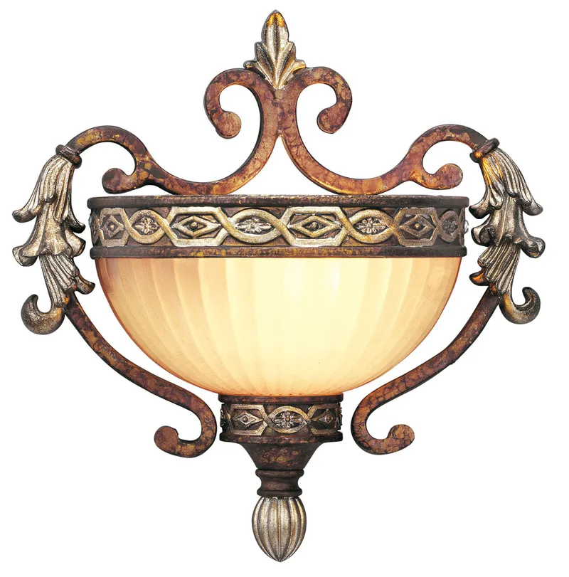Seville 1 Light 10.25 inch Palacial Bronze with Gilded Accents ADA Single Sconce Wall Light