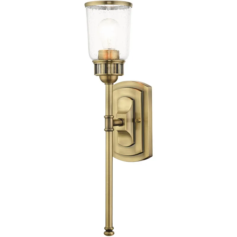 Lawrenceville 1 Light 4.5 inch Antique Brass Large Single Sconce Wall Light