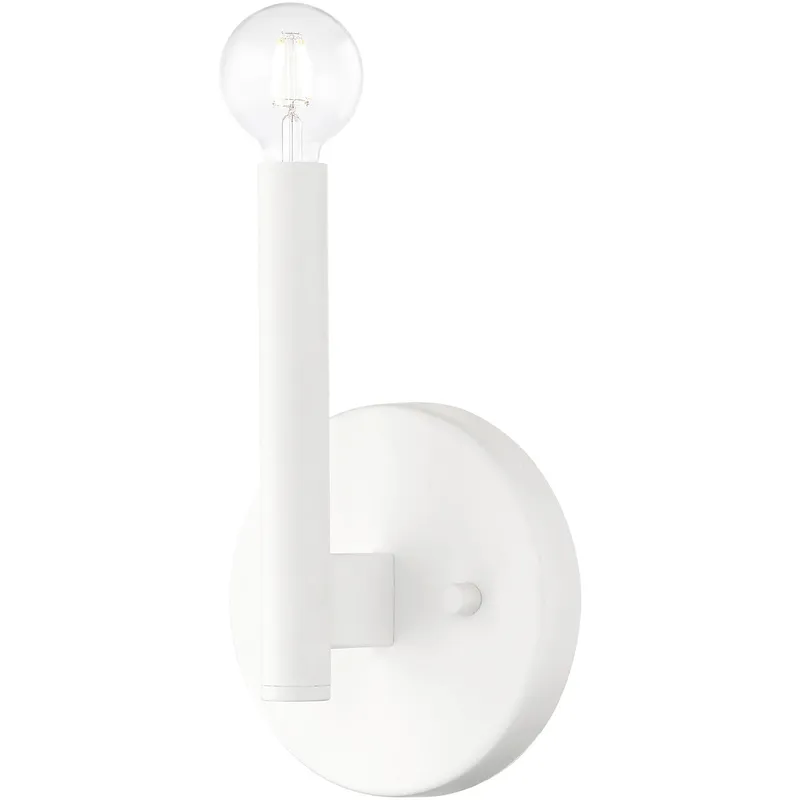 Copenhagen 1 Light 5.13 inch White ADA Single ADA Sconce Wall Light, Single