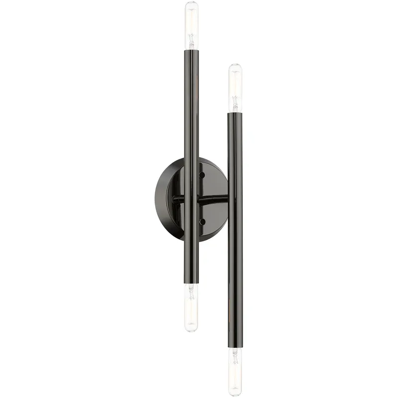 Soho 4 Light 5.13 inch Black Chrome ADA ADA Sconce Wall Light