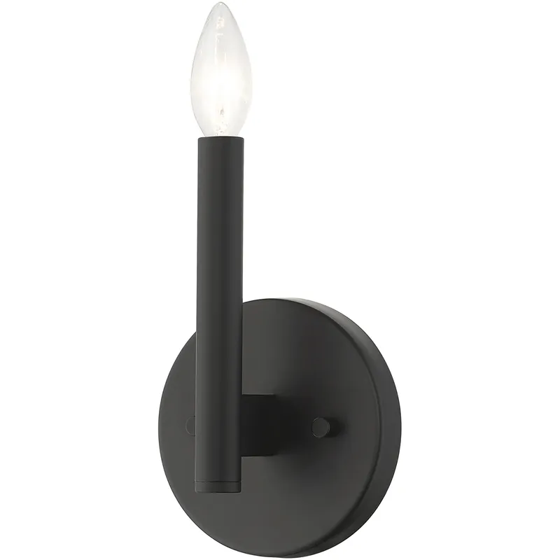 Copenhagen 1 Light 5.13 inch Black ADA Single ADA Sconce Wall Light, Single