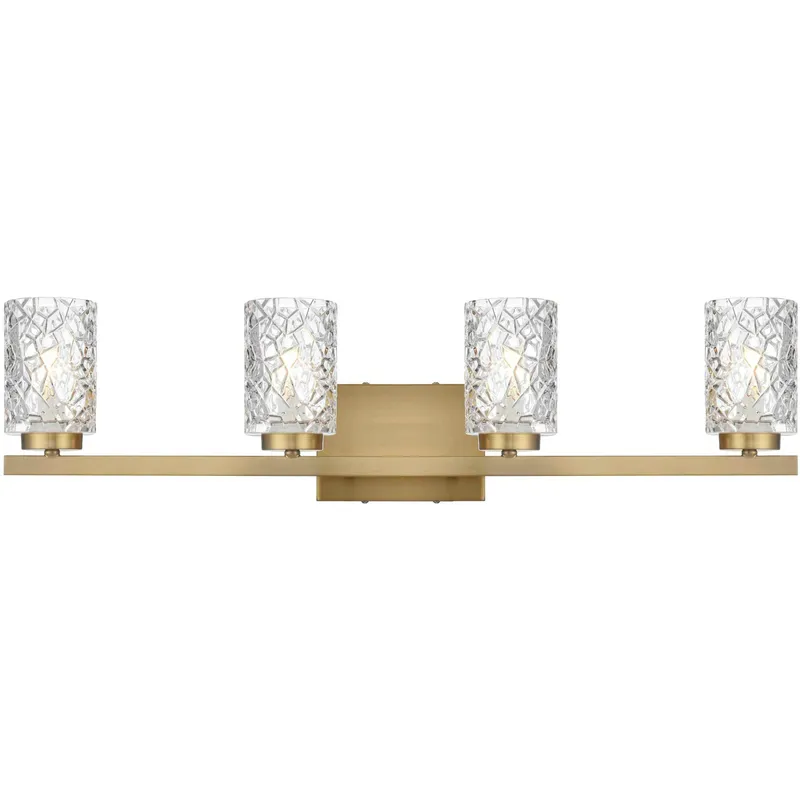 Cassie 4 Light 32 inch Satin Gold Bath Sconce Wall Light
