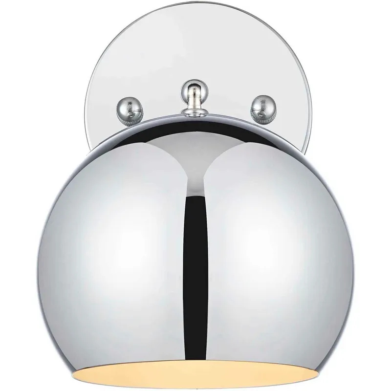 Othello 1 Light 6 inch Chrome Bath Sconce Wall Light