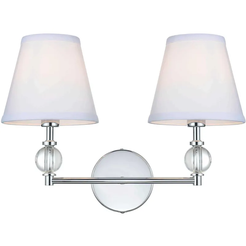Bethany 2 Light 17 inch Chrome Bath Sconce Wall Light