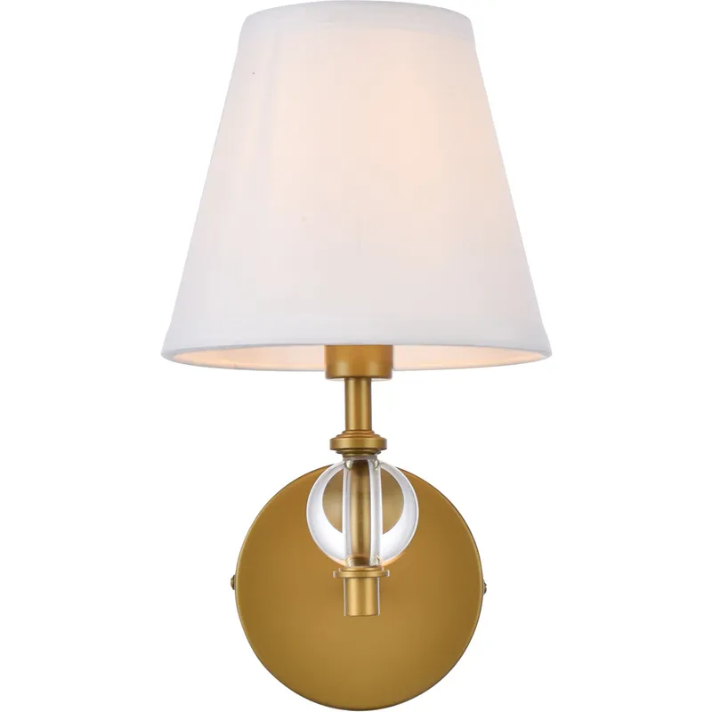 Bethany 1 Light 8.5 inch Brass Bath Sconce Wall Light