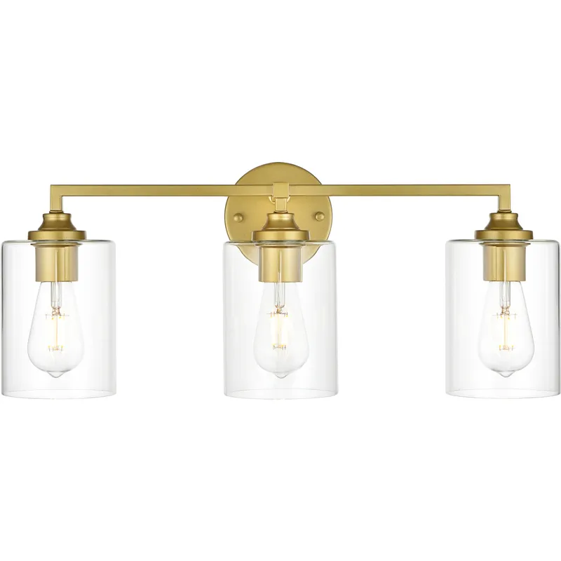 Mayson 3 Light 23 inch Brass Bath Sconce Wall Light