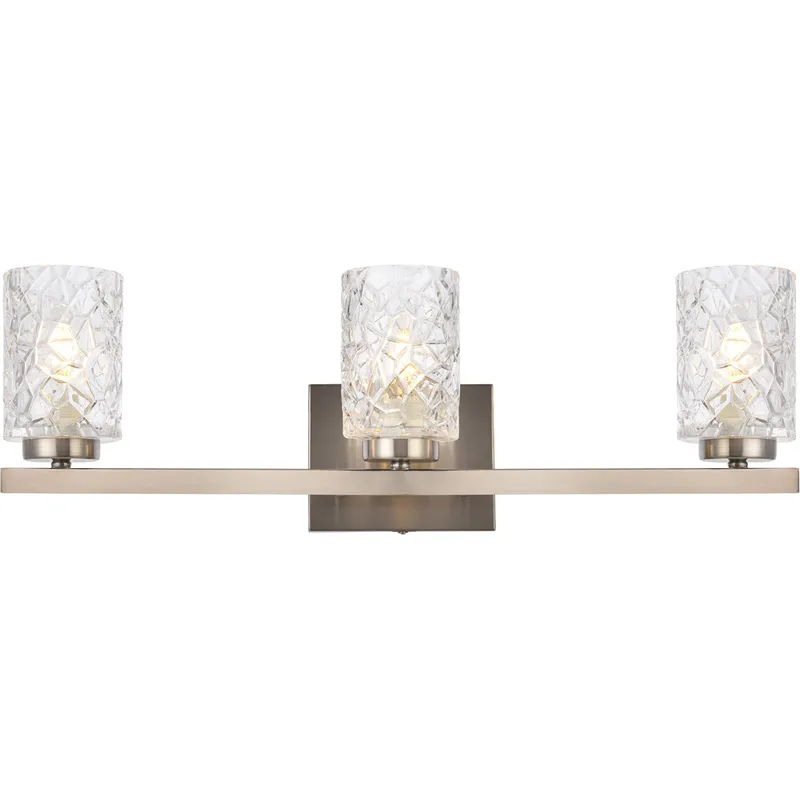 Cassie 3 Light 24 inch Stain Nickel Bath Sconce Wall Light in Satin Nickel