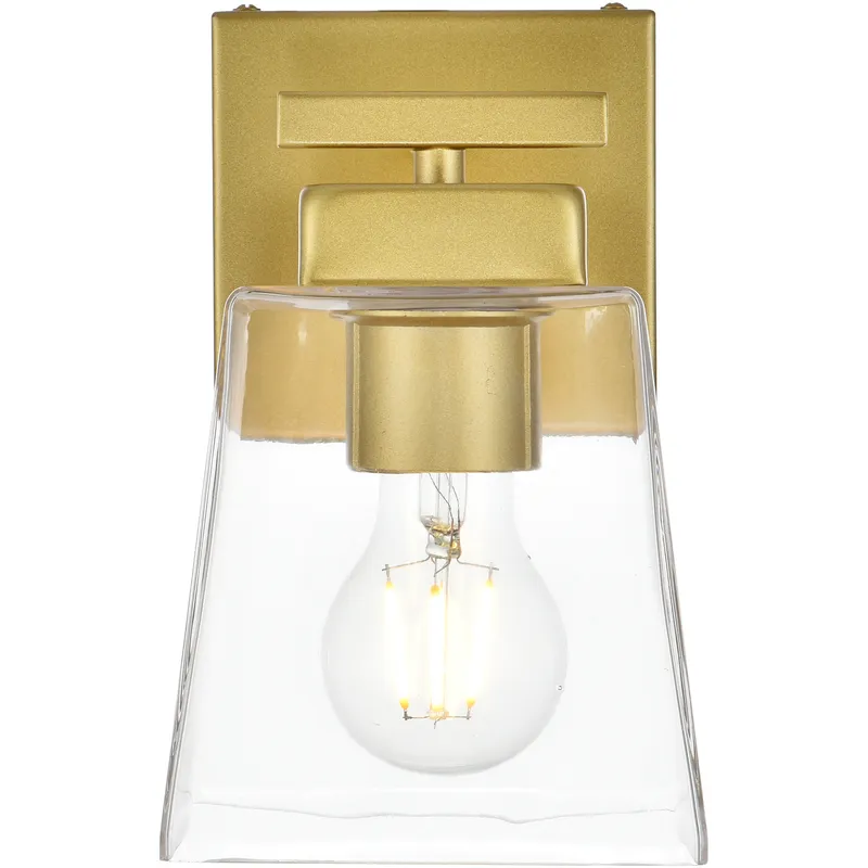 Merrick 1 Light 5 inch Brass Bath Sconce Wall Light