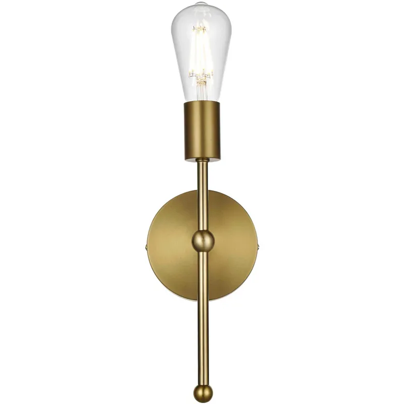Keely 1 Light 5 inch Satin Gold Bath Sconce Wall Light