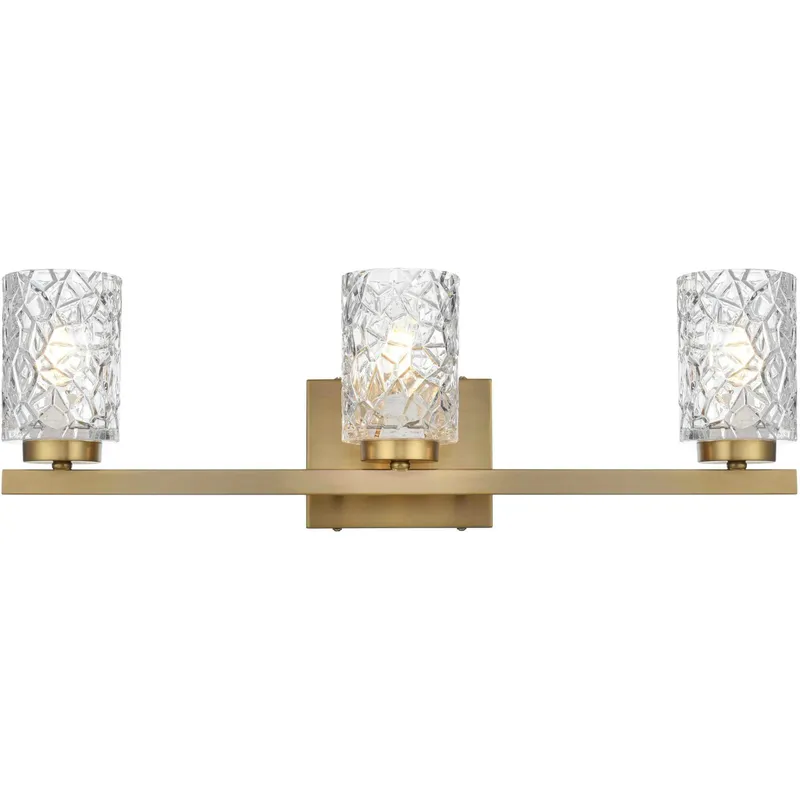 Cassie 3 Light 24 inch Satin Gold Bath Sconce Wall Light