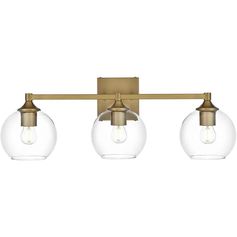 Eero 3 Light 25 inch Satin Gold Bath Sconce Wall Light