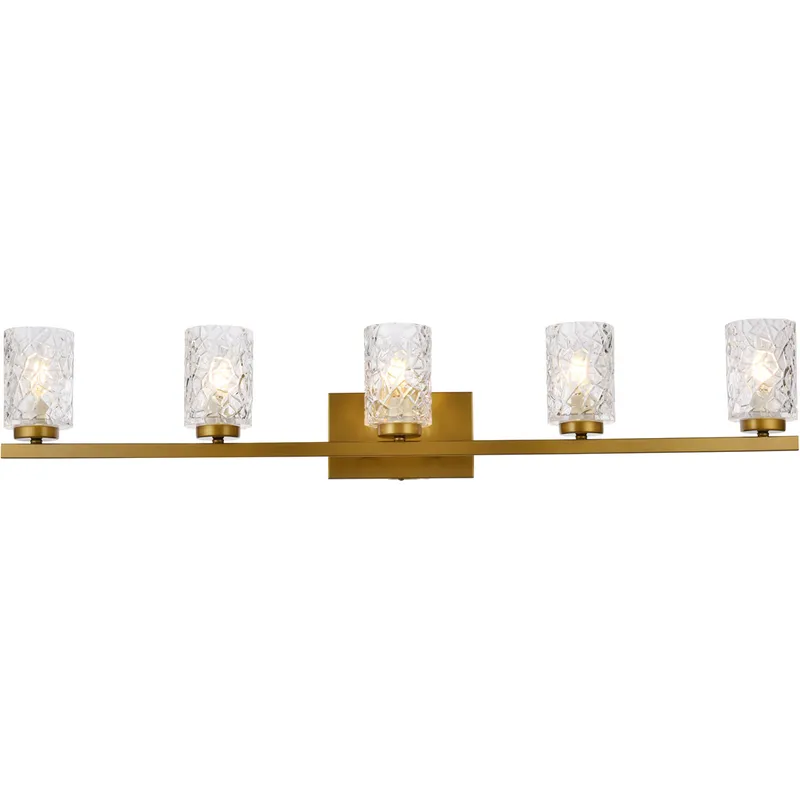 Cassie 5 Light 41.5 inch Brass Bath Sconce Wall Light