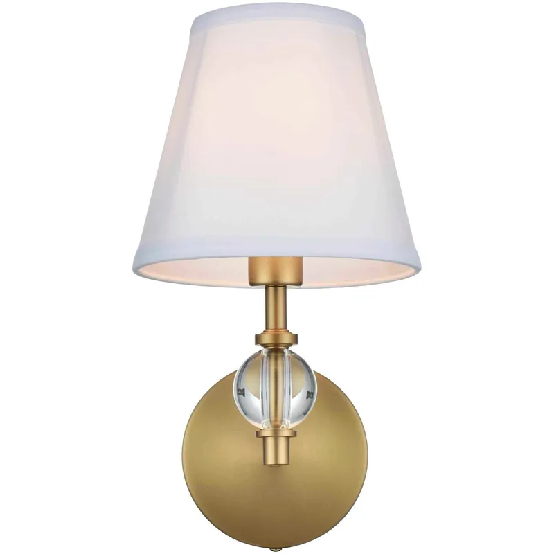 Bethany 1 Light 7 inch Satin Gold Bath Sconce Wall Light