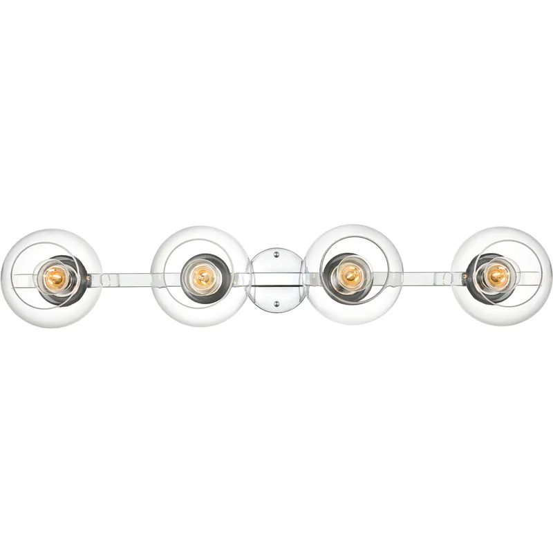 Rogelio 4 Light 37 inch Chrome Bath Sconce Wall Light