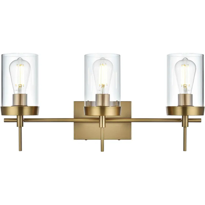 Taryin 3 Light 24 inch Satin Gold Bath Sconce Wall Light