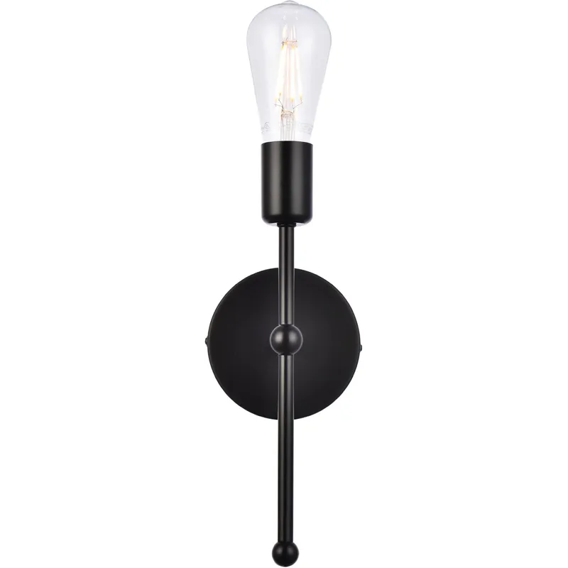 Keely 1 Light 4.7 inch Black Bath Sconce Wall Light