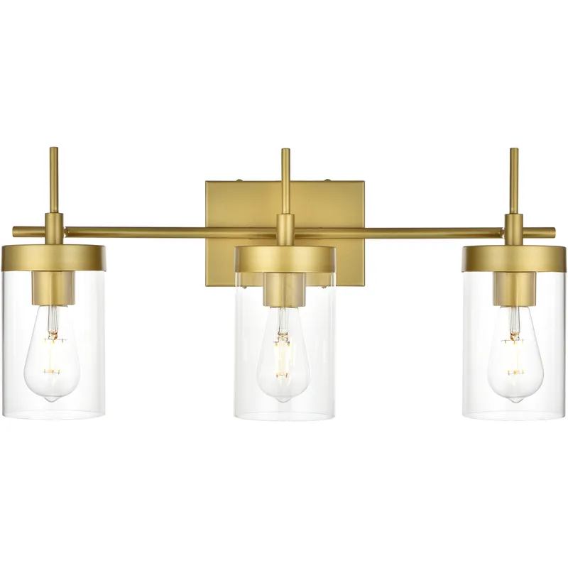 Benny 3 Light 24 inch Brass Bath Sconce Wall Light