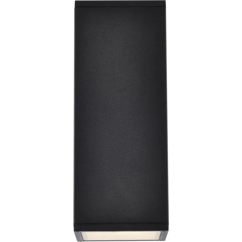 Raine 2 Light 11.75 inch Black Outdoor Wall Light