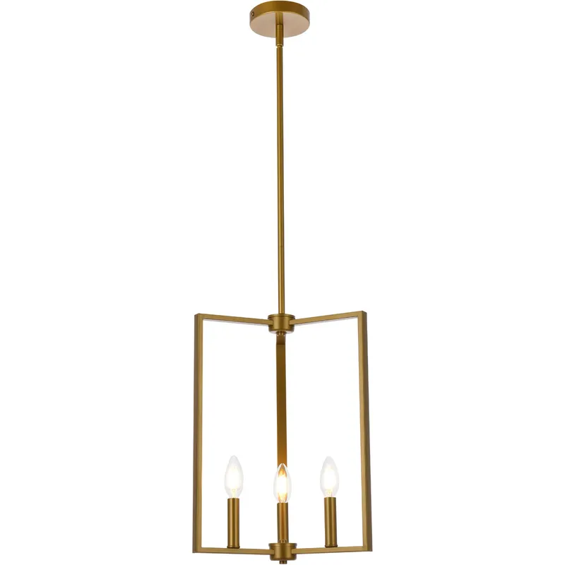 Vino 3 Light 14 inch Brass Pendant Ceiling Light