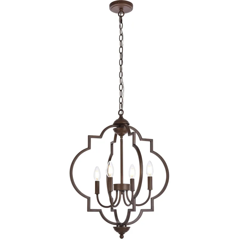 Sandara 4 Light 20 inch Weathered Oak Pendant Ceiling Light