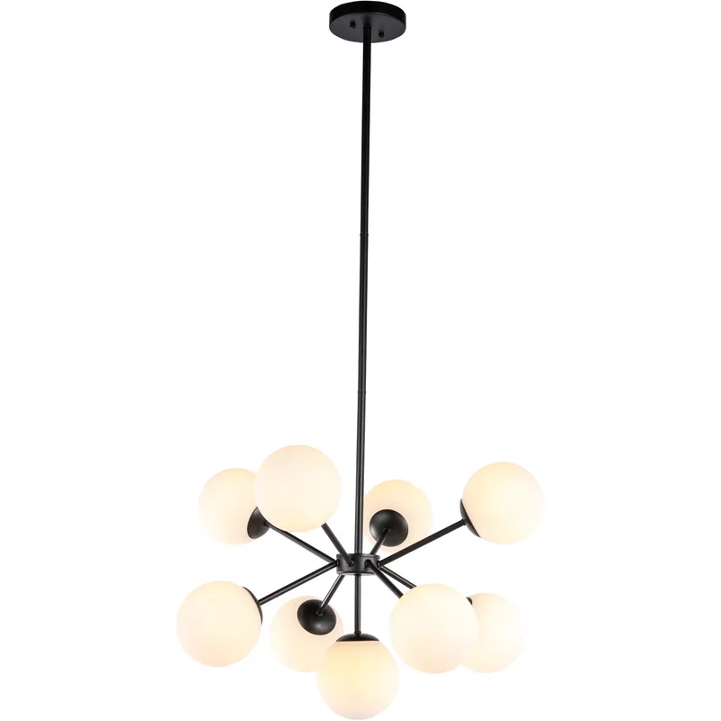 Jupiter 9 Light 26.4 inch Black Pendant Ceiling Light